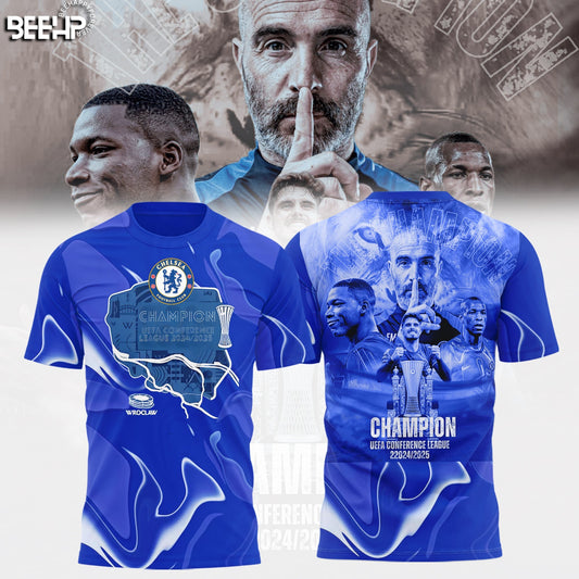 Chelsea FC UEFA Europa Conference Champions TShirt