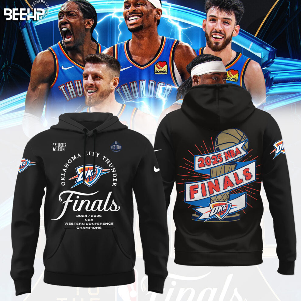 Oklahoma City Thunder 2025 Western Conference Champions Hoodie