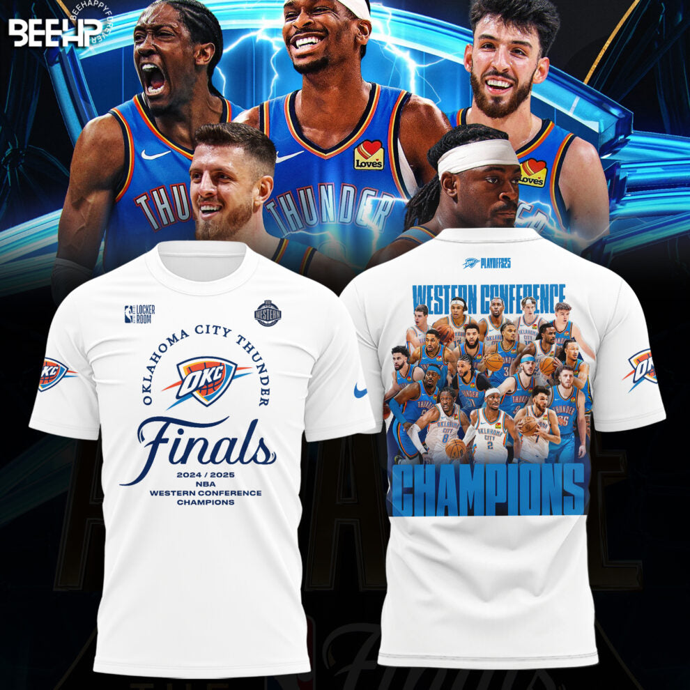 Oklahoma City Thunder 2025 Western Conference Champions Shirt