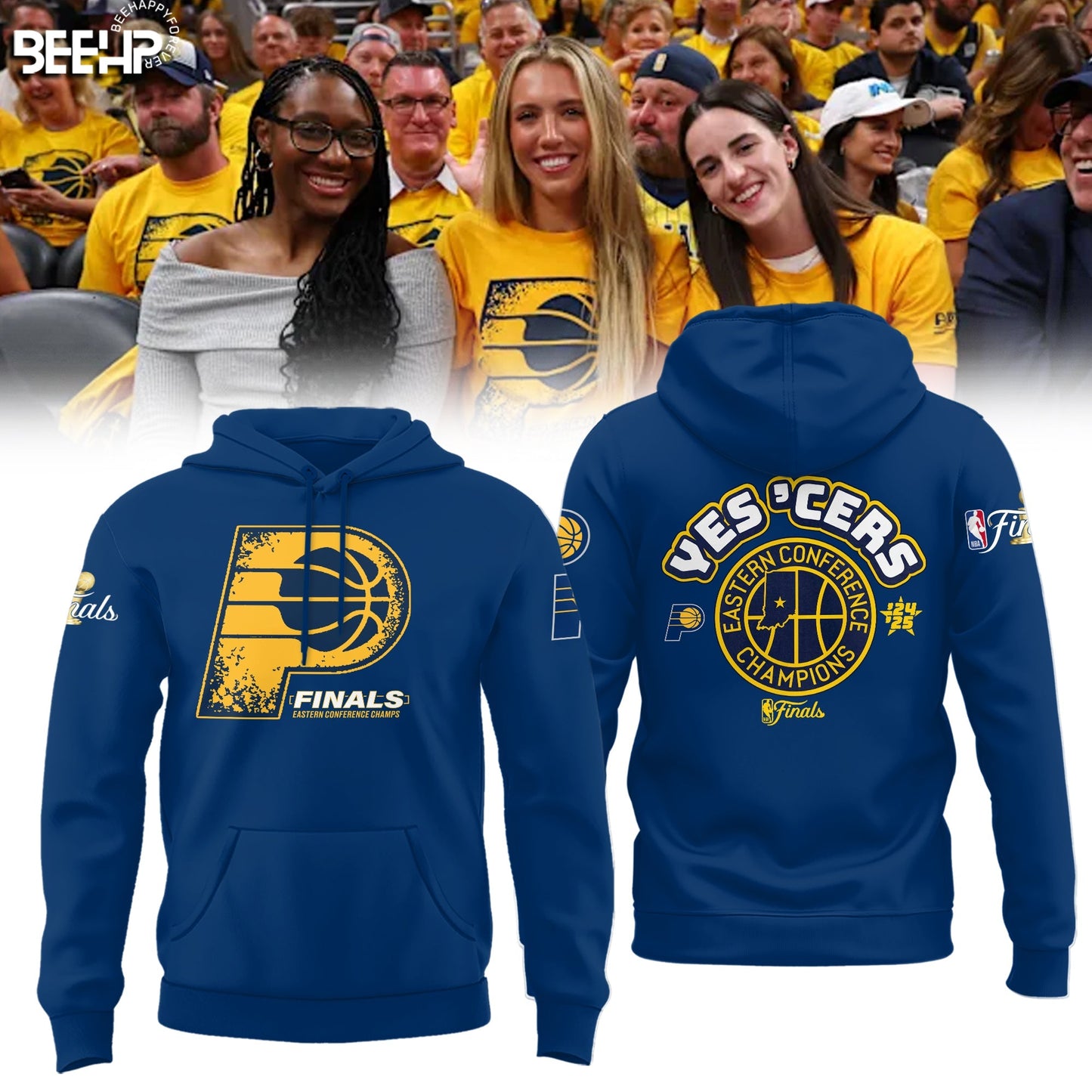 Indiana Pacers Fanatics 2025 Eastern Conference Champions Hoodie