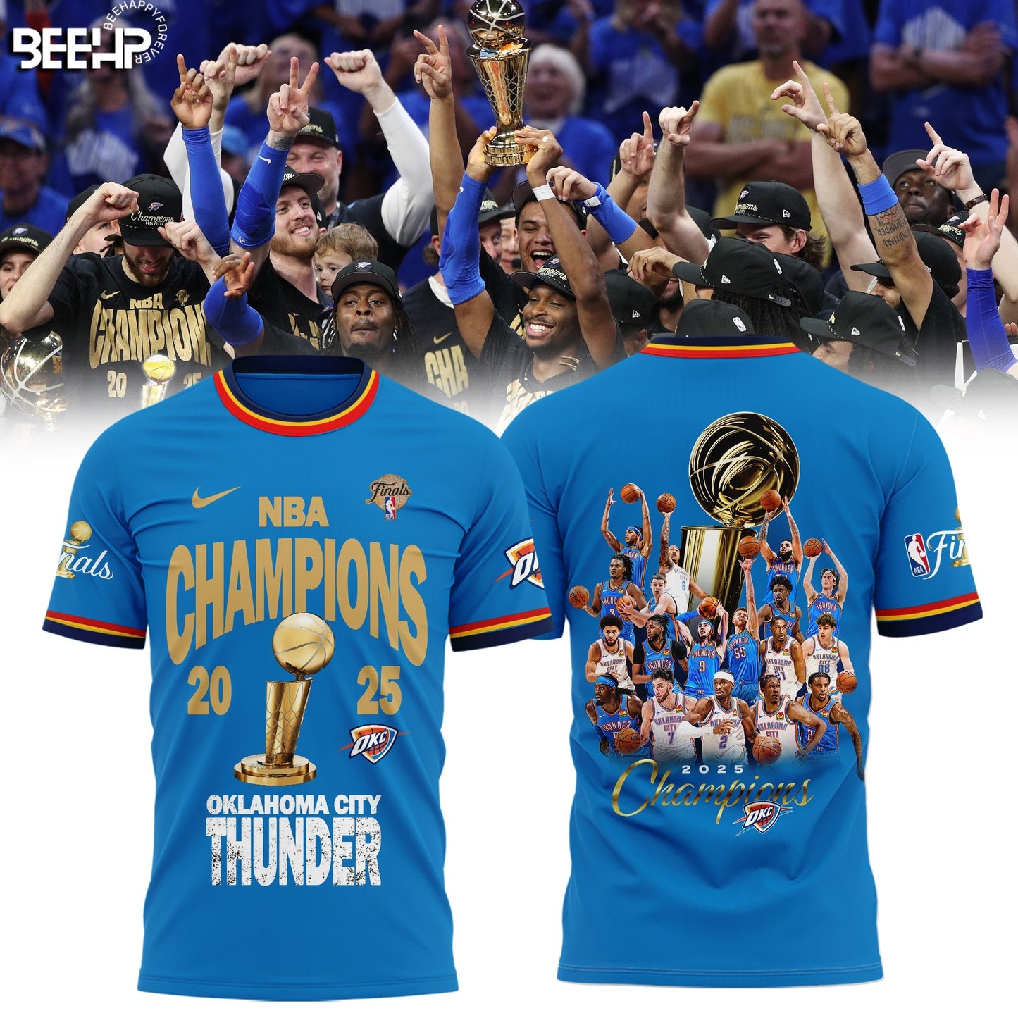 OKC THUNDER 2025 NBA CHAMPIONS T-Shirt