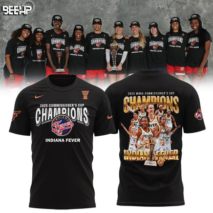 Indiana Fever 2025 WNBA Commissioner’s Cup Champions T-Shirt