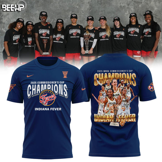 Indiana Fever 2025 WNBA Commissioner’s Cup Champions T-Shirt