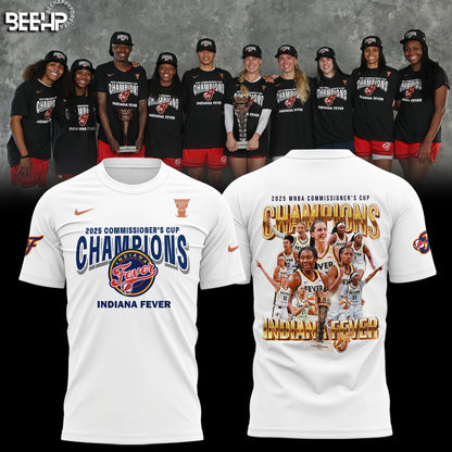 Indiana Fever 2025 WNBA Commissioner’s Cup Champions T-Shirt