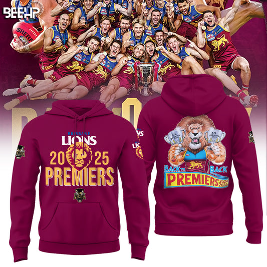 Brisbane Lions 2025 Premiers Limited Edition Hoodie