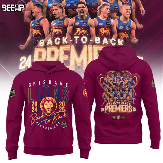 Brisbane Lions 2025 Premiers Limited Edition Hoodie