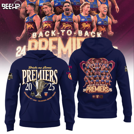 Brisbane Lions 2025 Premiers Limited Edition Hoodie