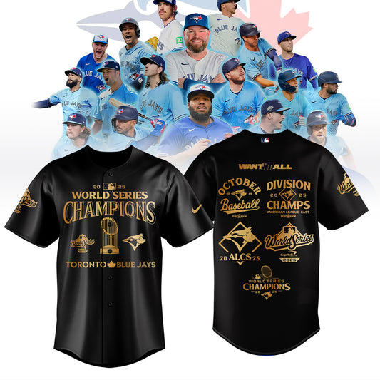 Limited Edition Toronto Blue Jays World Series Champions 2025 Combo Jersey