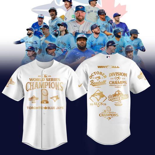 Limited Edition Toronto Blue Jays World Series Champions 2025 Combo Jersey