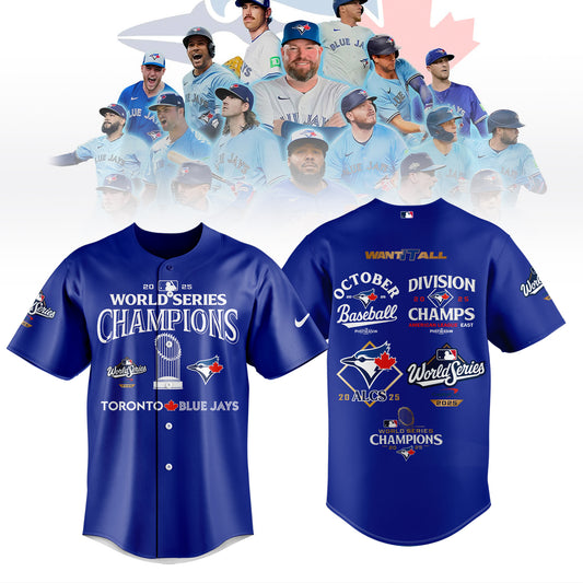 Limited Edition Toronto Blue Jays World Series Champions 2025 Combo Jersey