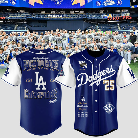LA Dodgers 2025 World Series Champions Limited Edition Combo Jersey