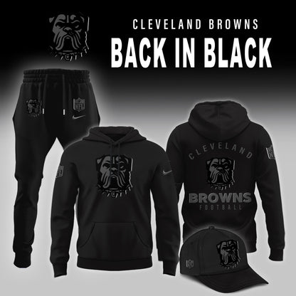 Cleveland Browns BACK IN BLACK Combo Hoodie