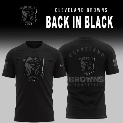 Cleveland Browns BACK IN BLACK Combo Tshirt