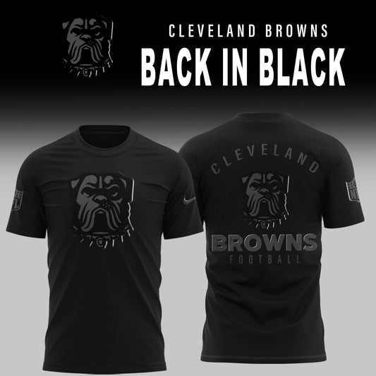 Cleveland Browns BACK IN BLACK Combo Tshirt