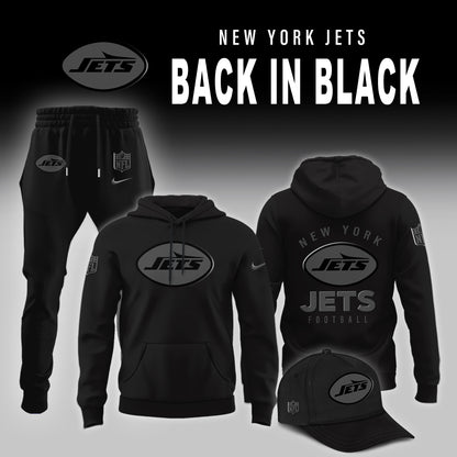New York Jets 2025 BACK IN BLACK Combo Hoodie
