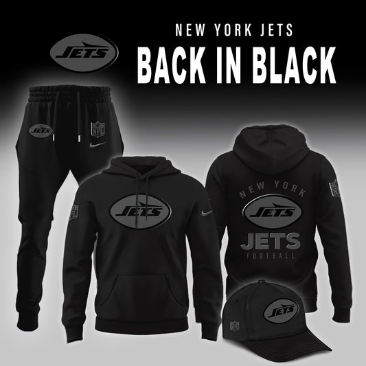 New York Jets 2025 BACK IN BLACK Combo Hoodie