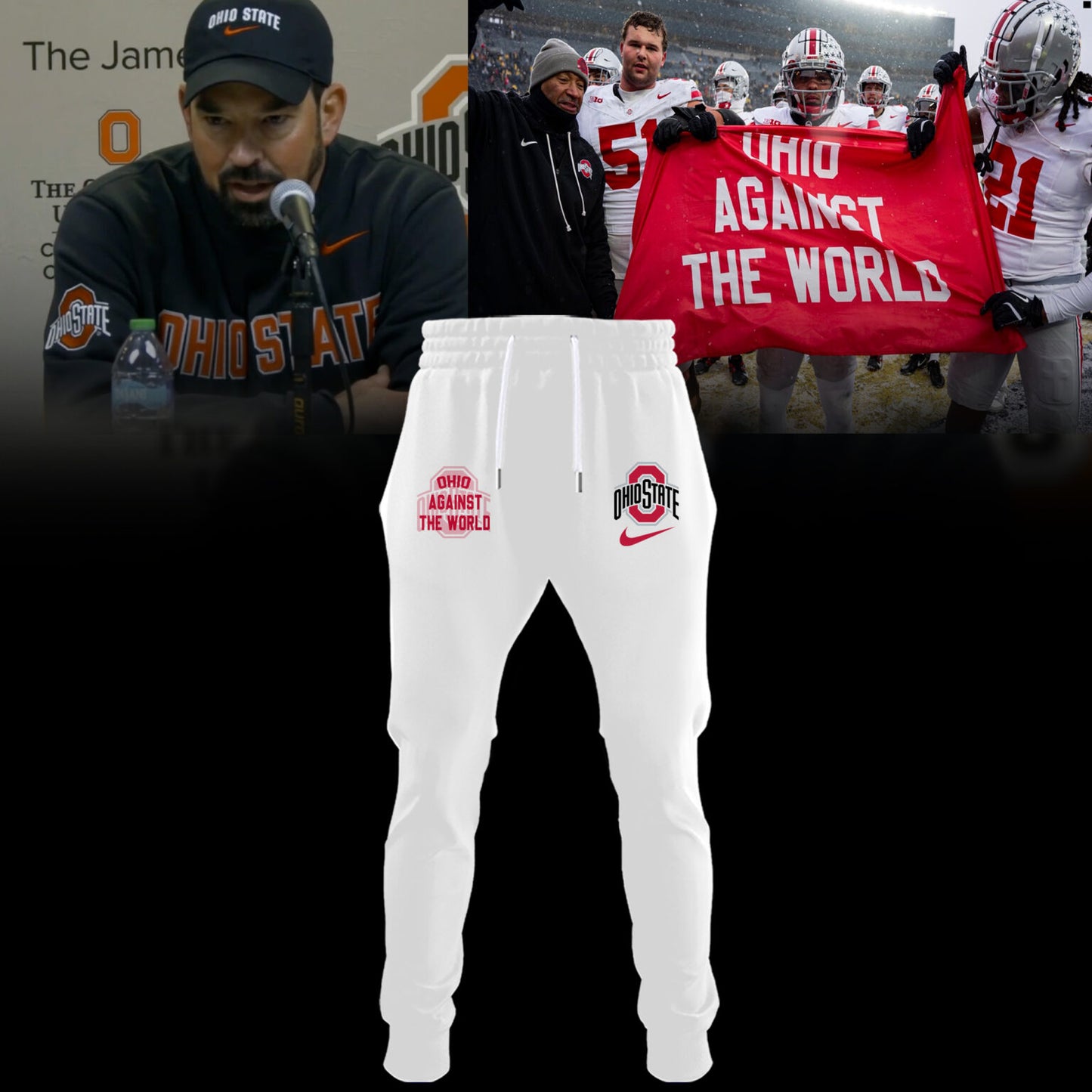 Ohio State Buckeyes "OHIO AGAINST THE WORLD" Limited Edition Combo Hoodie