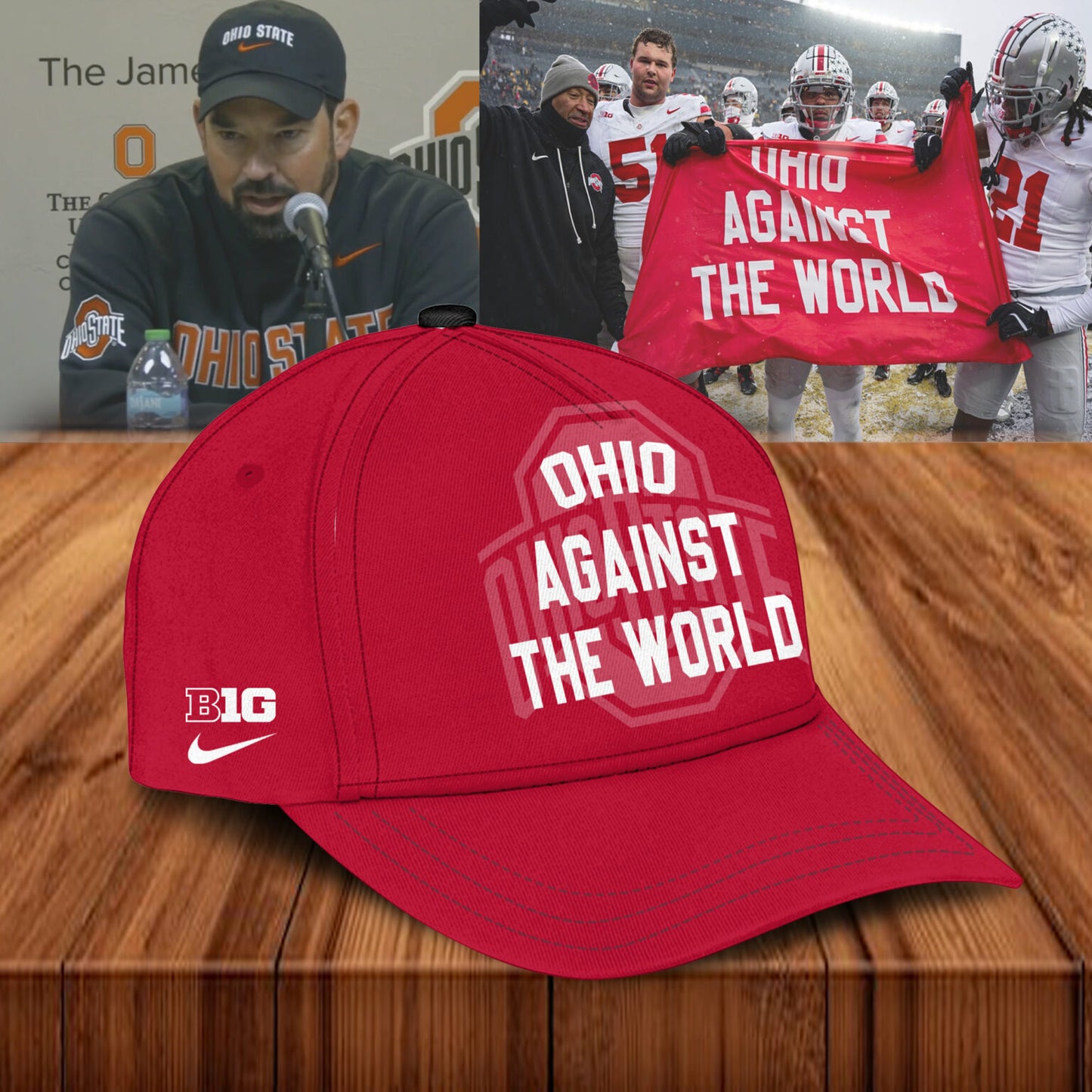 Ohio State Buckeyes "OHIO AGAINST THE WORLD" Limited Edition Combo Hoodie