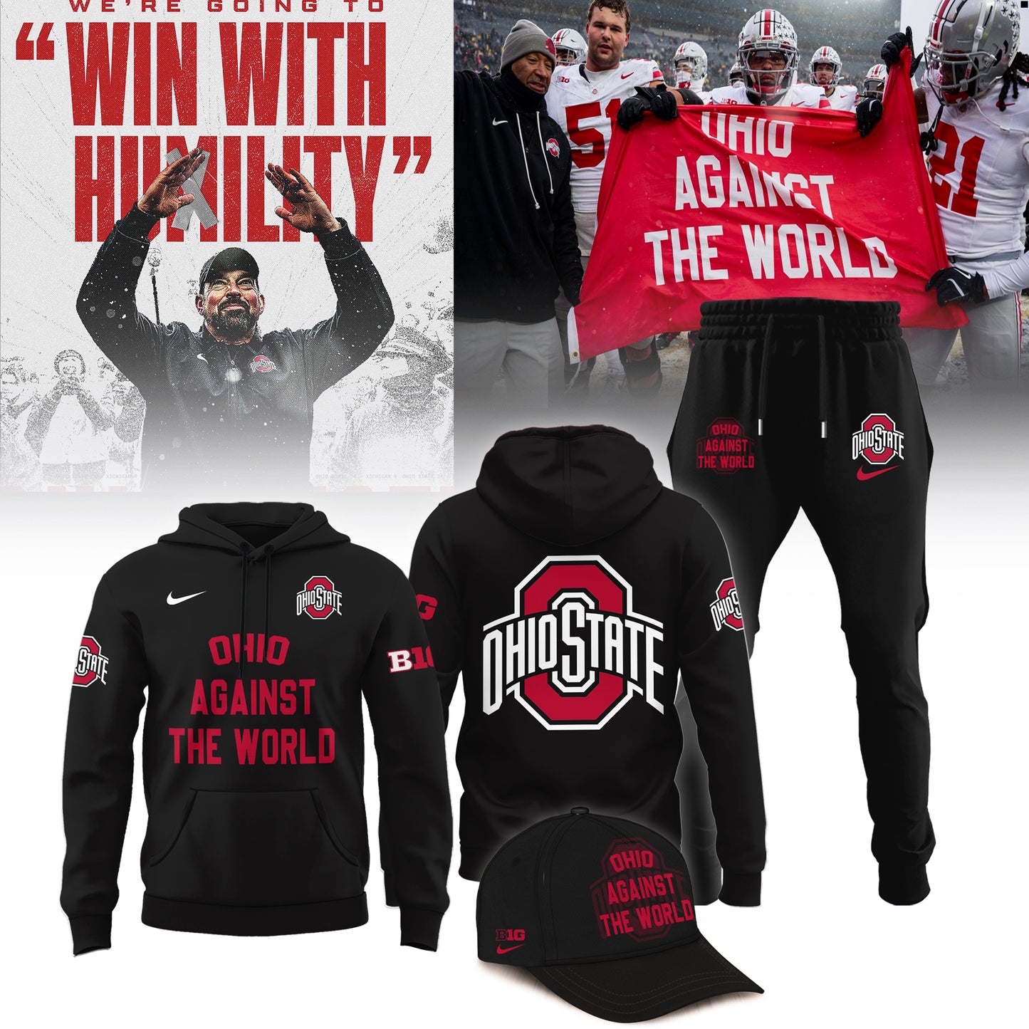 Ohio State Buckeyes "OHIO AGAINST THE WORLD" Limited Edition Combo Hoodie