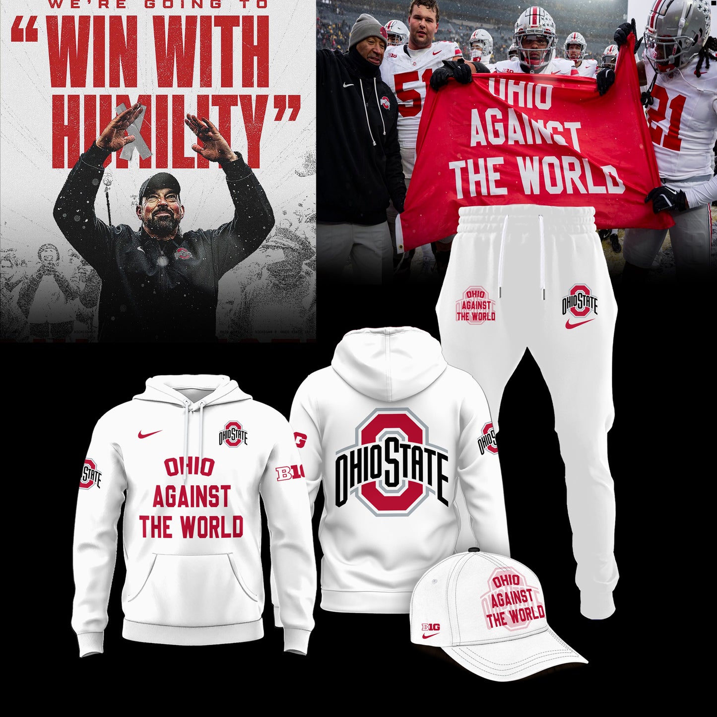 Ohio State Buckeyes "OHIO AGAINST THE WORLD" Limited Edition Combo Hoodie