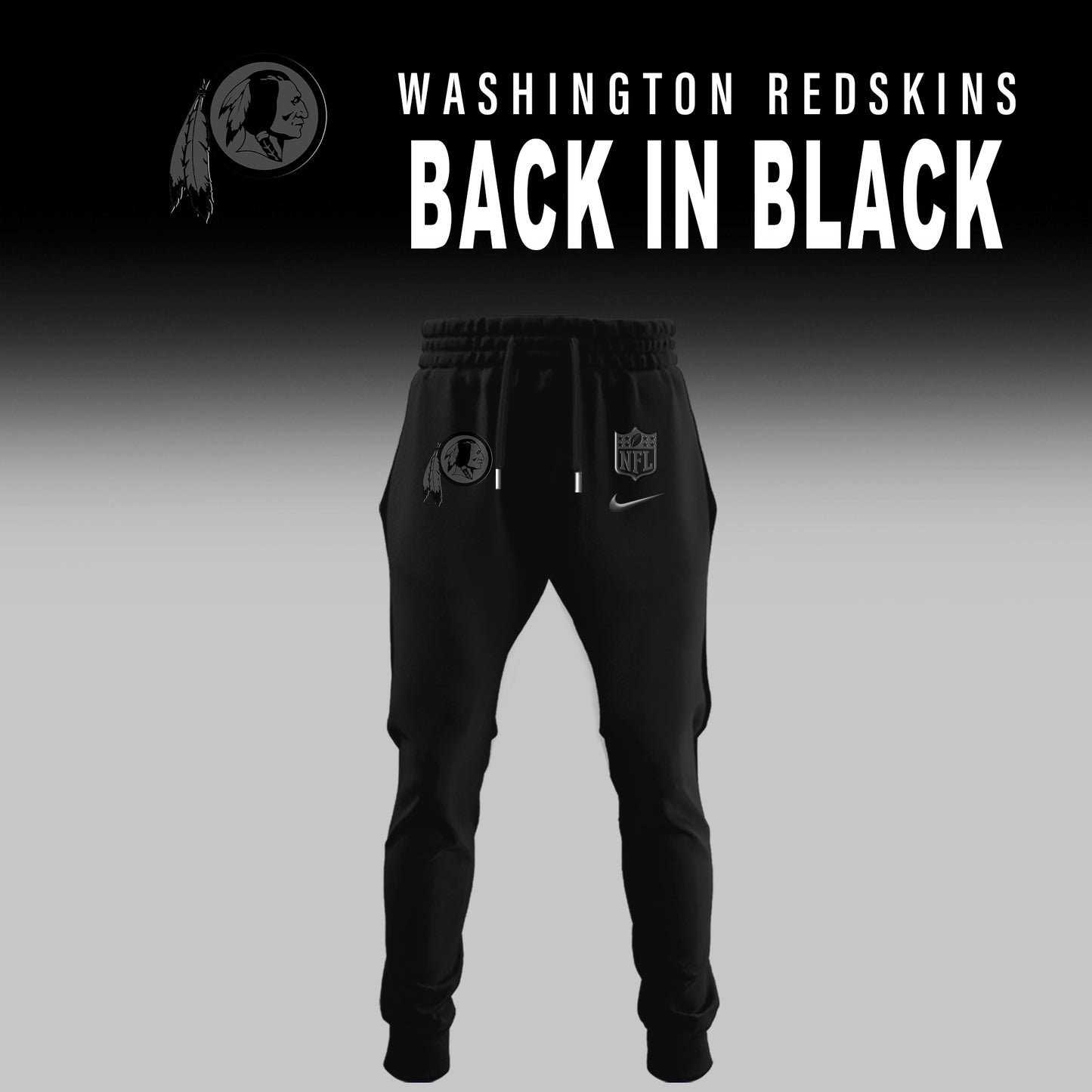 Washington Redskin 2025 Back In Black Limited Edition Combo TShirt