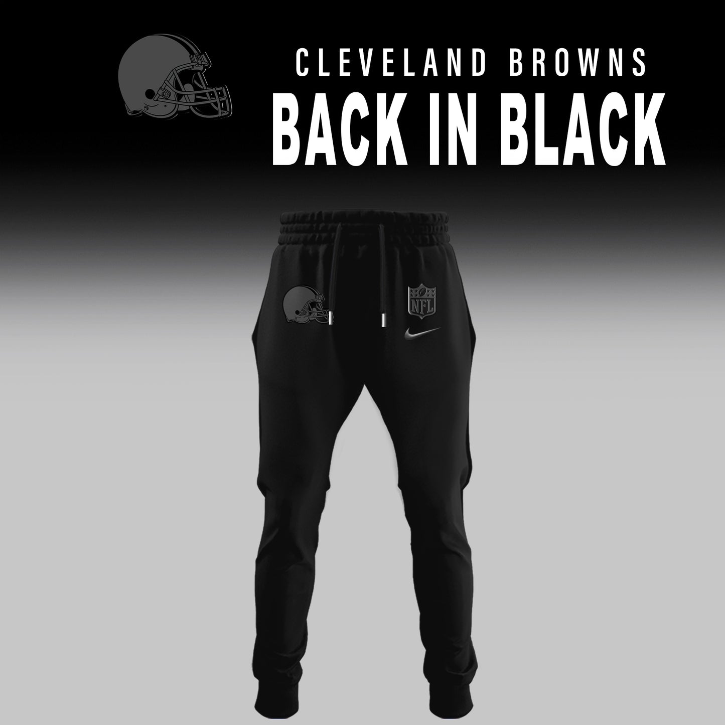 Cleveland Browns BACK IN BLACK Combo Hoodie