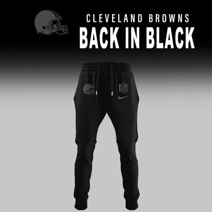 Cleveland Browns BACK IN BLACK Combo Hoodie
