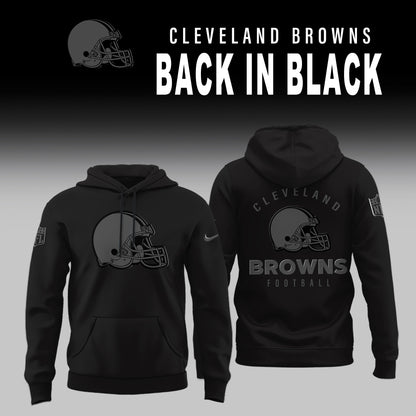 Cleveland Browns BACK IN BLACK Combo Hoodie