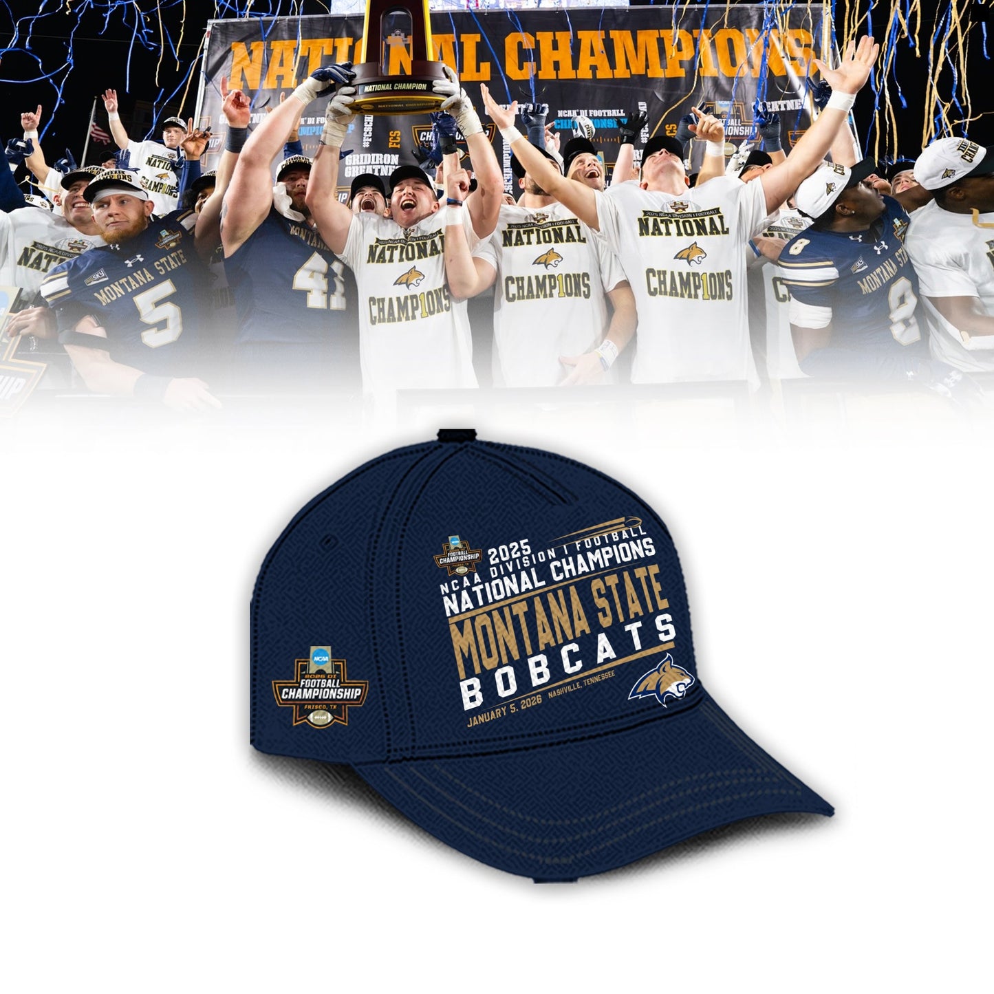 Limited Edition MSU Champions 2026 FCS Tshirt