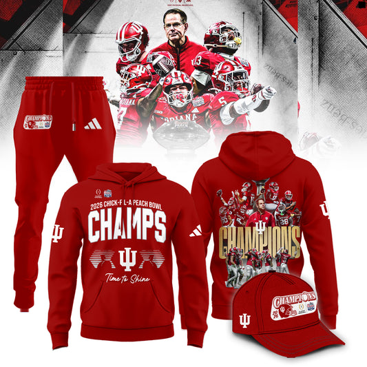 Indiana Hoosiers Football Champions Peach Bowl 2025/26 Hoodie