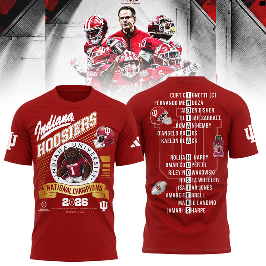 Indiana Hoosiers National Champions 2025/26 T-Shirt