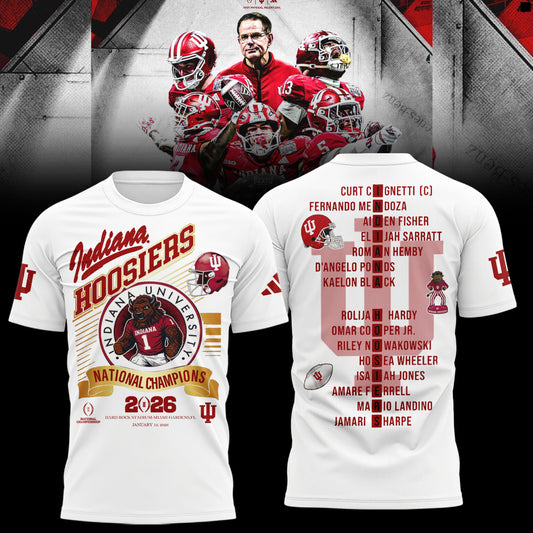 Indiana Hoosiers National Champions 2025/26 T-Shirt
