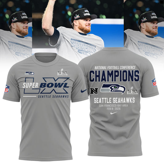 Seattle Seahawks Super Bowl LX Roster TShirt