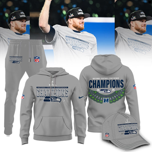 Seattle Seahawks 2025 NFC Conference Champions Hoodie