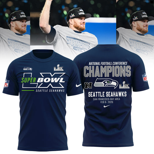 Seattle Seahawks Super Bowl LX Roster TShirt