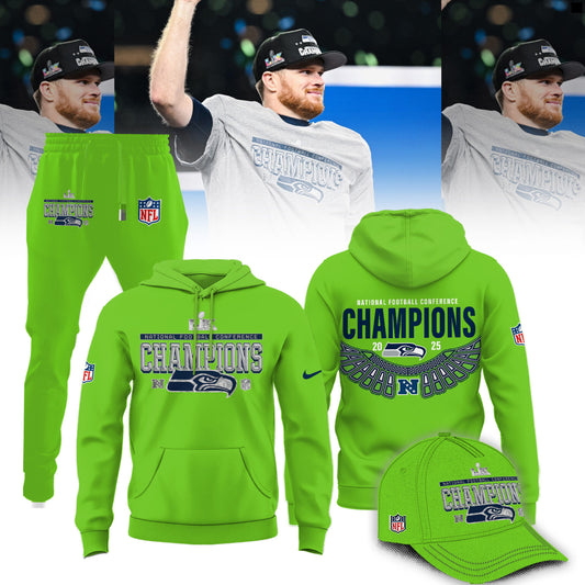 Seattle Seahawks 2025 NFC Conference Champions Hoodie