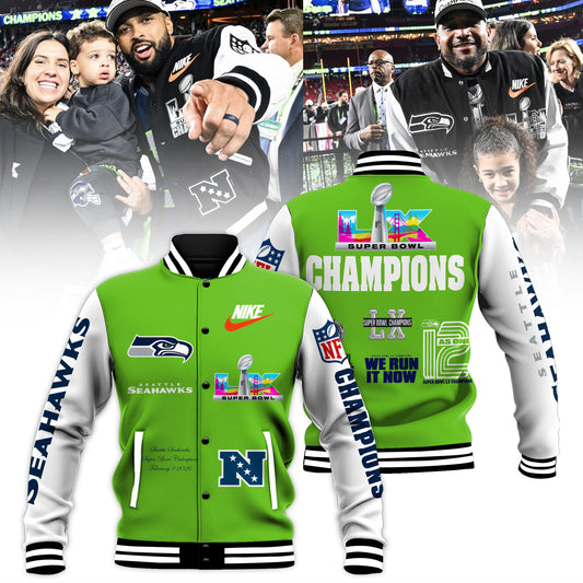 Seattle Seahawks Super Bowl LX Champions Bomber Jacket