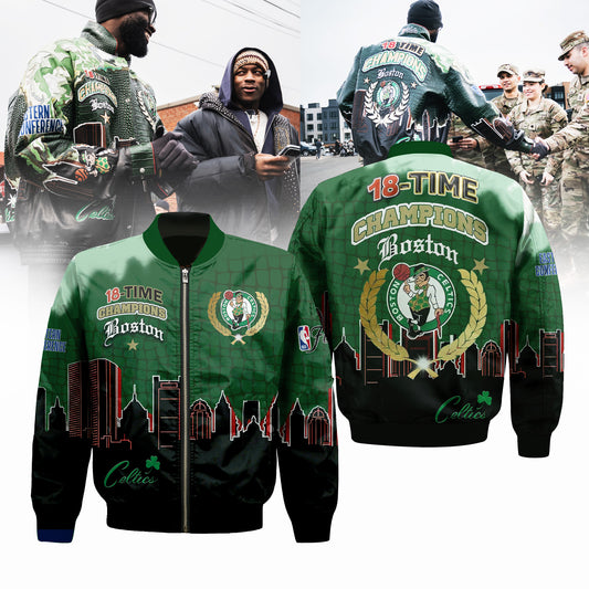 Boston Celtics 18-Time NBA Finals Champions Limited Edition Zip Jacket