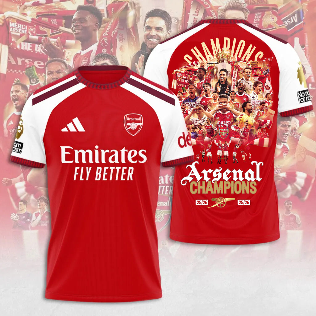 Arsenal F.C Premier League champions 25/26 T-SHIRT