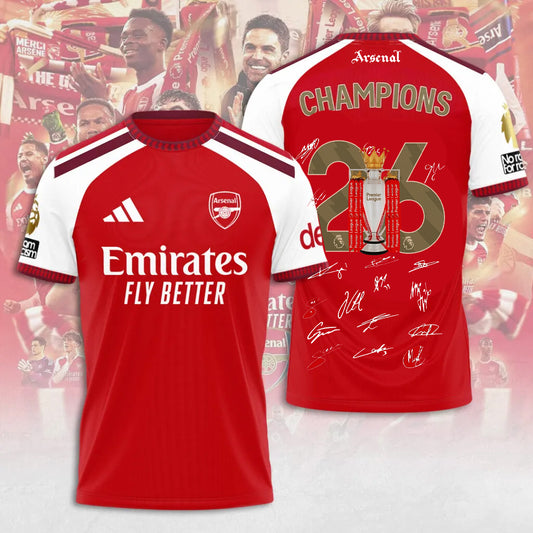 Arsenal F.C Premier League champions 25/26 T-SHIRT