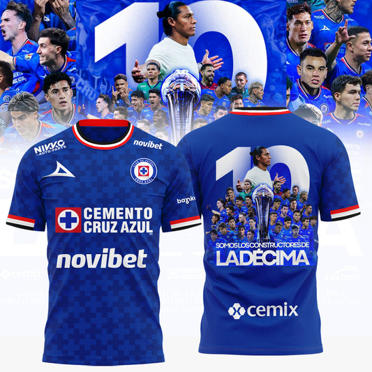 Cruz Azul Campeón del Clausura 2026 3D Apparel T-Shirt