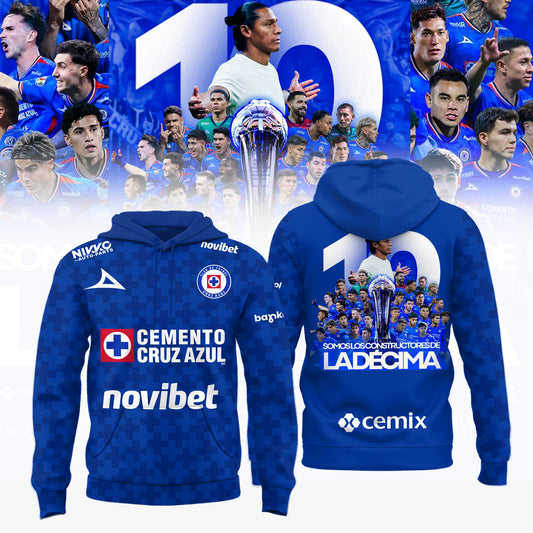 Cruz Azul Campeón del Clausura 2026 3D Apparel Hoodie