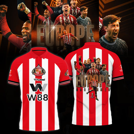 Limited Edition Sunderland AFC Europa League Confirmed Polo
