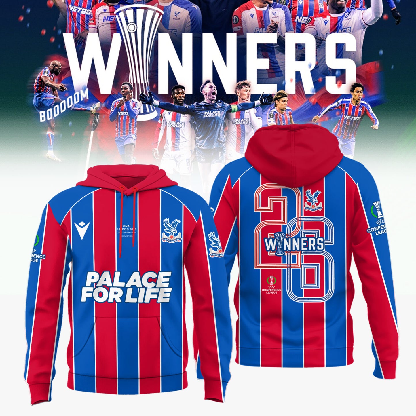 Crystal Palace 2025-26 UEFA Conference League Winners Hoodie