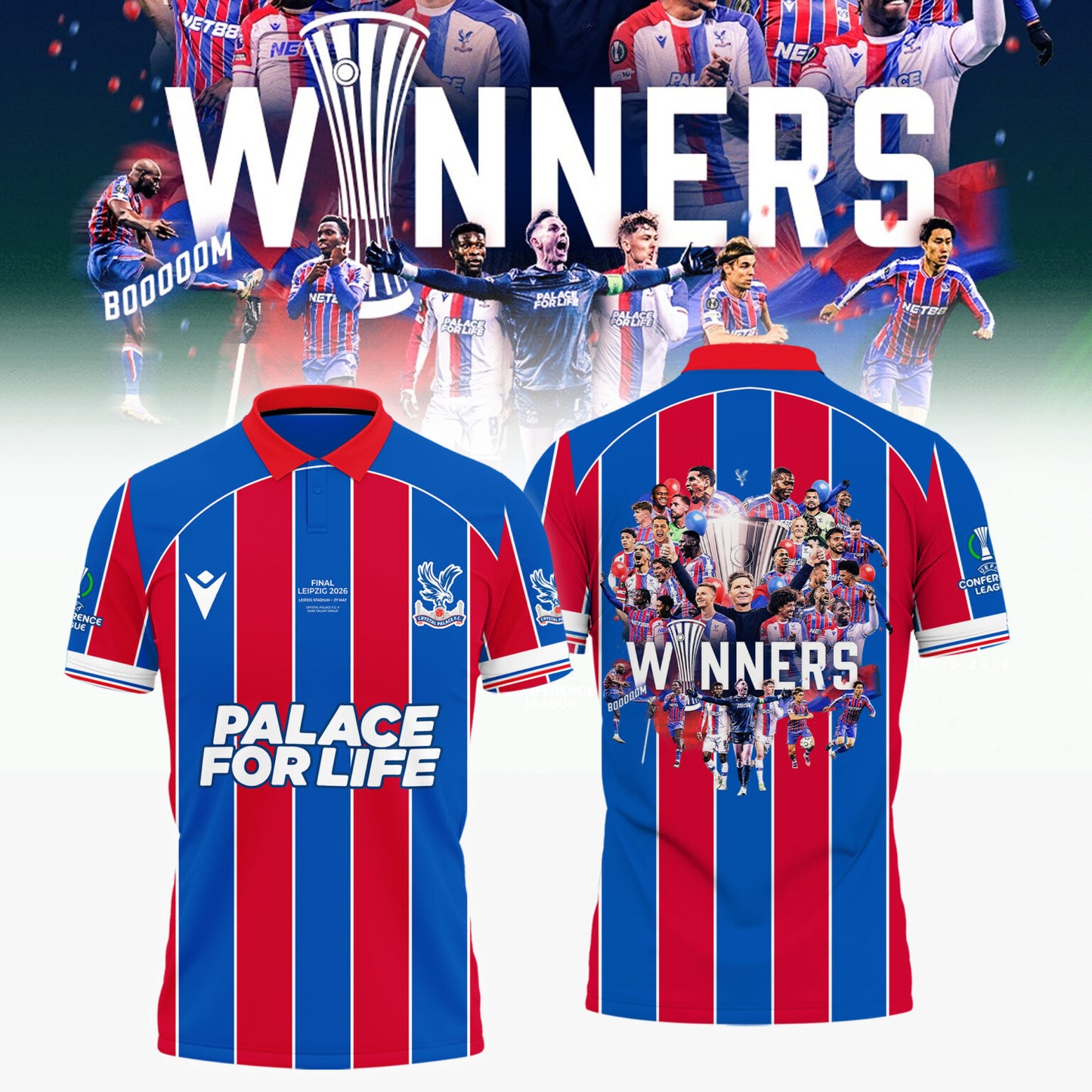 Crystal Palace 2025-26 UEFA Conference League Winners POLO