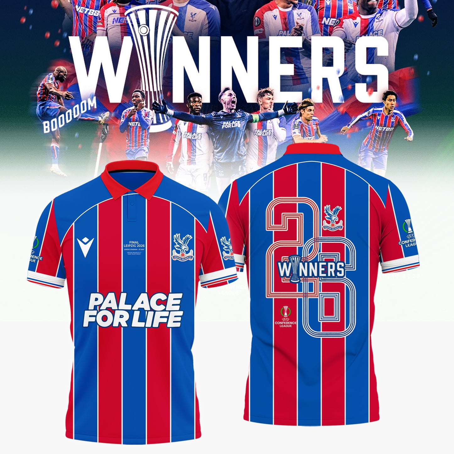 Crystal Palace 2025-26 UEFA Conference League Winners POLO