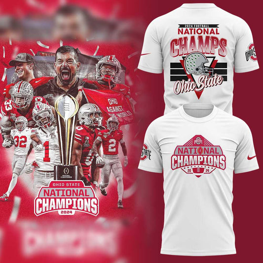Ohio State Football College Football Playoff National Champions Whrite T-shirt