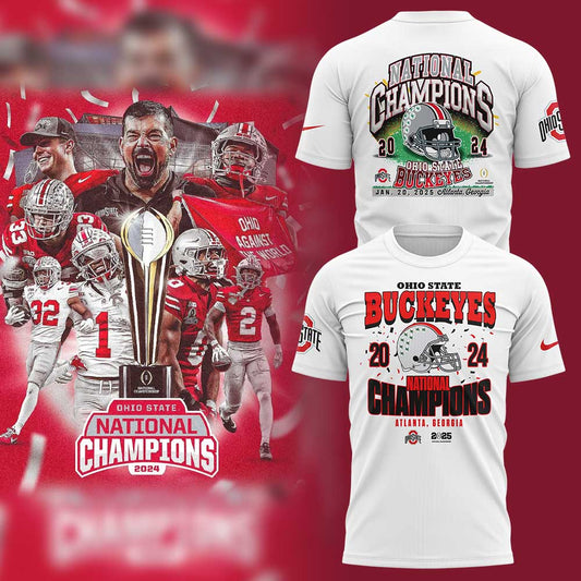 Ohio State Football College Football Playoff National Champions Whrite T-shirt