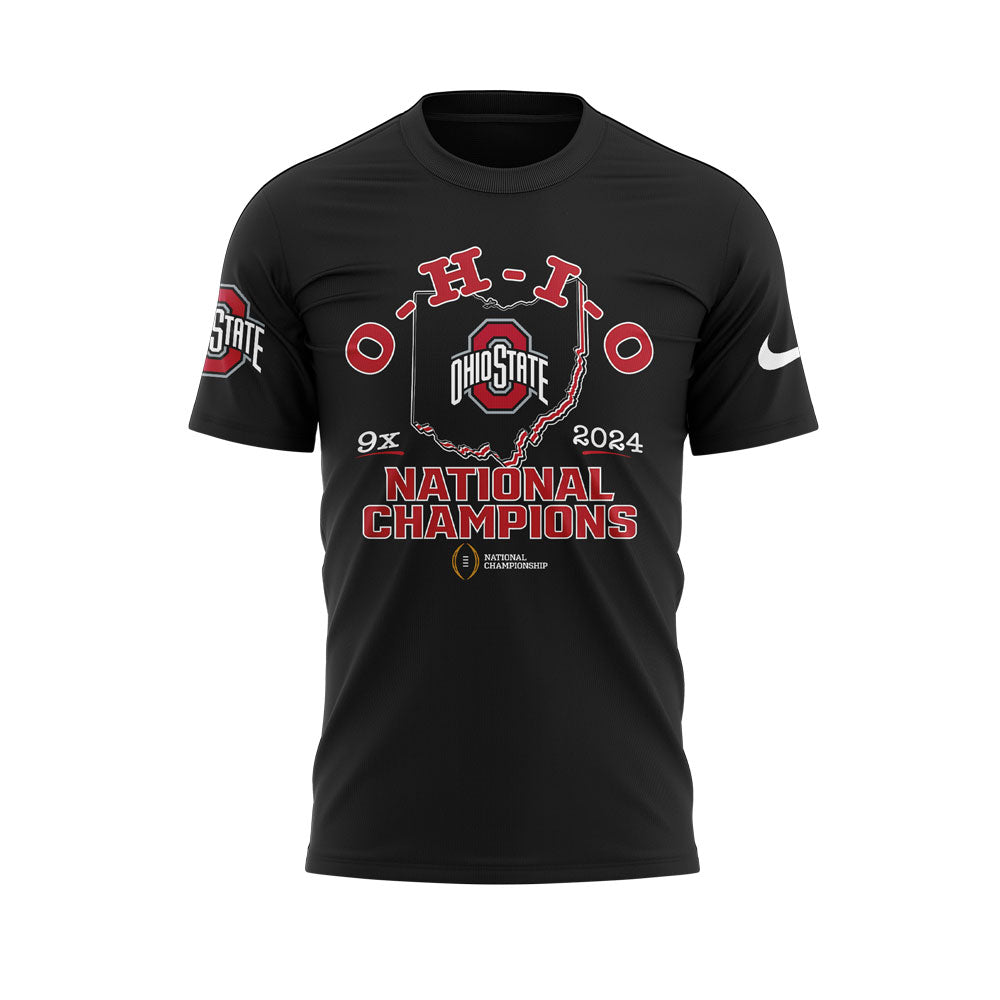 Ohio State Football College Football Playoff National Champions Black T-shirt