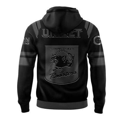 Limited Edition Sydney Roosters Back In Black Hoodie